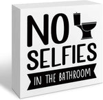 Funny Restroom Bathroom Wooden Signs, Funny Bathroom Sayings, Humor Washroom Quotes Block Plaque, Wall Art/Home Decor, Rustic Wooden Box Signs, Farmhouse Decor, Housewarming Gift