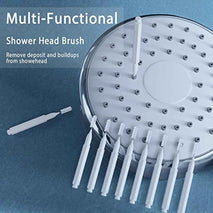 Shower Head Cleaning Brush for Small Hole,Multifunctional Shower Head Cleaner Tool Anti-Clogging Nozzle with Storage Boxes, Showerhead Cleaning Brushes Picks for Household Bathroom, White