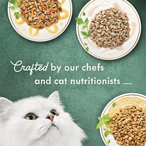 Purina fancy feast medleys poultry collection 3 oz wet cat food variety pack for adult cats (pack of 30)