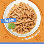 Purina Friskies Shreds with Chicken in Wet Cat Food Gravy - 5.5 oz Cans, Pack of 24