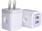 Dual-Port USB Wall Charger Adapter for iPhone and Samsung