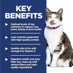 Hill's Science Diet Senior Adult 11+ Dry Cat Food, 7 lb Bag, Chicken Recipe, Easy Litter Box Cleanup