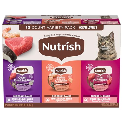 rachael ray grain free ocean lover's variety pack wet cat food 12 count 2.8 oz cups