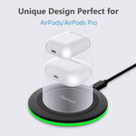 Yootech 10W wireless charging pad for iPhone 17/17 Pro and Samsung Galaxy S25/S24/S23, compatible with AirPods Pro 3