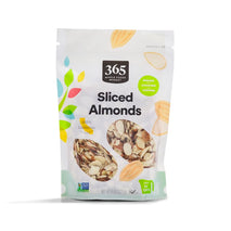 365 by Whole Foods Market, Sliced Almonds, No Sugar Added, 8 Ounce Bag for Baking and Cooking