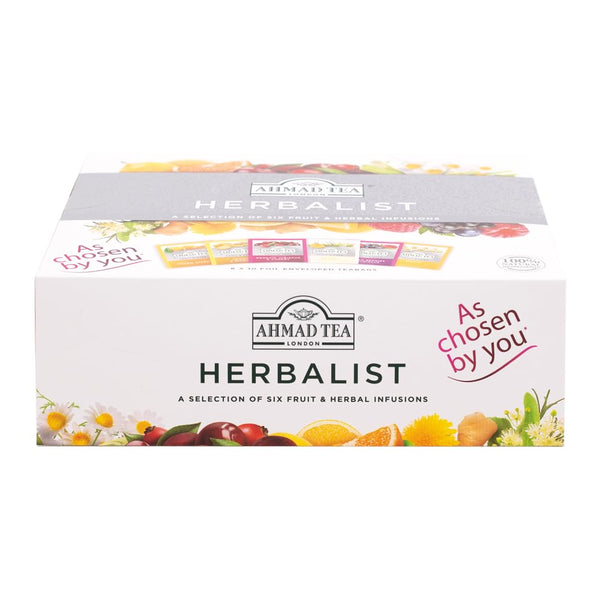 Ammad Tea Herbal Tea Gift Box, 60 Foil Teabags, Decaffeinated and Sugar-Free