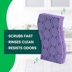 Scotch-Brite Odor Resist Non-Scratch Scrub Sponges, 6 pack, dishwasher-safe, antibacterial-treated, multipurpose kitchen sponges for gentle cleaning