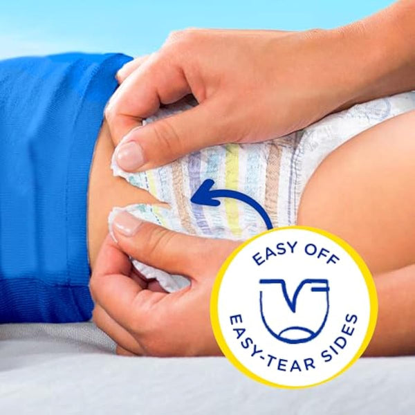 Pampers Splashers Disposable Baby Swim Diapers in Size 4, 18 Count, Gap-Free Protection