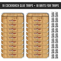 Roach Traps Indoor Sticky (18 Pack) - Glue Traps for Roaches Bug Traps with Roach Bait Traps - Long Lasting Non-Toxic Children and Pet Friendly - Trap a Pest