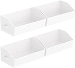 Large Fabric Trapezoid Storage Bins for Closet Organizer System 6 Pack