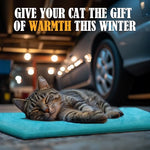 petnf waterproof outdoor heated cat bed mat for feral cats and dogs 20x16