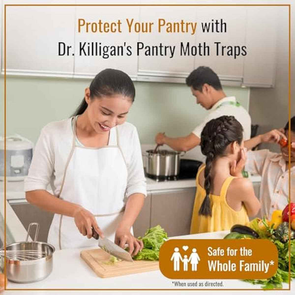 Dr. Killigan's Premium Black Double Potent Pantry Moth Traps with Pheromones Prime, 6 Pack