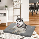 EMPSIGN grey reversible dog crate pad mattress firm support for small to XX-large dogs 35" x 22" x 3"