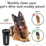 Dexas MudBuster Portable Dog Paw Washer in Large, Matte Black, Special Edition for Easy Cleaning