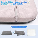 Large dog bed for 150 pounds dogs, 47 inches orthopedic mattress with anti slip bottom and removable cover