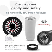 Dexas MudBuster Portable Dog Paw Washer in Large, Matte Black, Special Edition for Easy Cleaning
