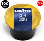Lavazza Blue Single Espresso Caffe Crema Coffee Capsules, Value Pack, Blended and Roasted in Italy