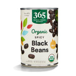 365 by Whole Foods Market Organic Black Beans - 16 Ounces, Low Sodium, High Fiber, and Non-GMO
