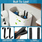 Adjustable Toilet Tank Cleaning Tablet Holder-Hanging Silicone Basket Carrier with Rustproof Hooks for Bowl Cleaner & Bleach Tablet Caddy, Accessory Fit Up to 7" Water Level