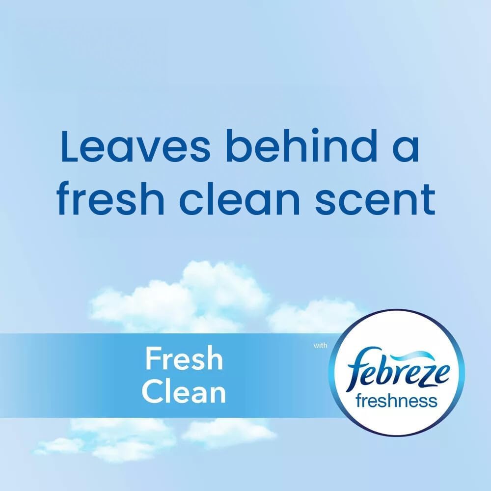 Glad 4 Gallon Small Trash Bags, Febreze Fresh Clean Scent and Quick-Tie Closures, 26 Count