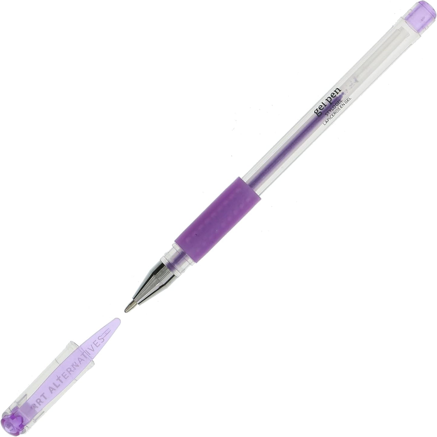 Art Alternatives Gel Pen, Metallic Pink - Ballpoint - Non-Smear + Quick Dry - Writing, Drawing, Coloring, Journal, Planner