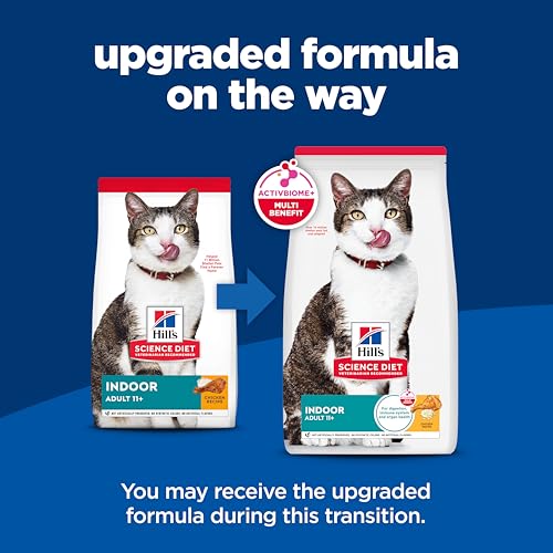 Hill's Science Diet Senior Adult 11+ Dry Cat Food, 7 lb Bag, Chicken Recipe, Easy Litter Box Cleanup