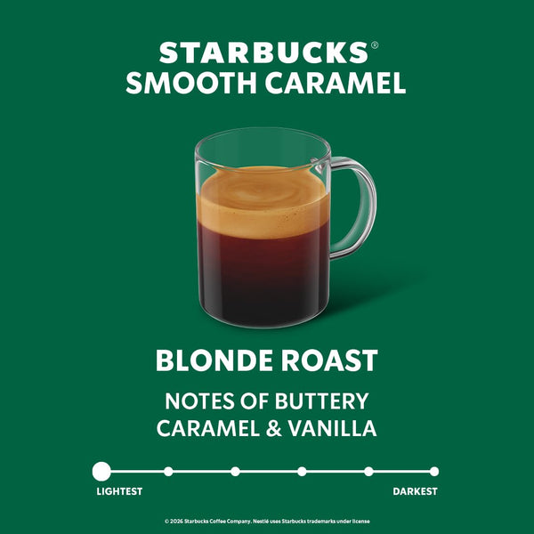 Starbucks by Nespresso Vertuo, Caramel Flavored Coffee Pods, 30-count, 7.8 oz brew