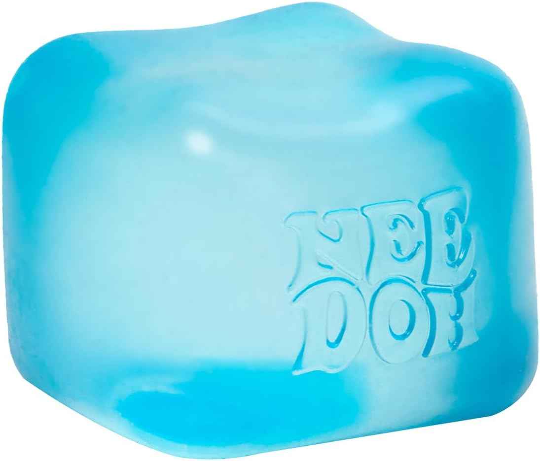 Schylling NeeDoh Nice Cube -Sensory Squeeze Toy with Super Solid Squish - 2.25" Cube