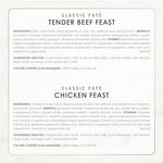Purina fancy feast chicken and beef classic pate grain free wet cat food variety pack 3 oz pull-top cans