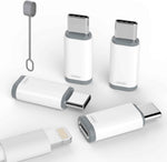 4 Pack Lightning to USB C Adapter for iPhone 15/16/17 Pro/17 Pro Max,for iPhone 17/16 Charger,17/16 Accessories,Fast Charging & Data Transfer,USB C Charger Connector Cable,Not for Audio/OTG