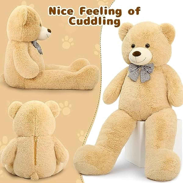 MaoGoLan Giant 4ft Classic Teddy Bear Plush, Adorable and Cuddly Big Bear Stuffed Animal for Baby Shower and Party