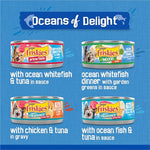 Purina Friskies Wet Cat Food Variety Pack - 40 Cans, 5.5 oz each, Oceans of Delight Flaked and Filets
