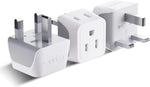 Ceptics Universal Travel Adapter, 45W International Power Adapter with PD & QC 3.0 Dual USB-C, 3 USB Travel Adapter Worldwide, Type I C G A Outlets 110V 220V A/C - EU Euro US UK (11-KU)