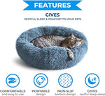 Whiskers & Friends 20-inch and 23-inch round cat and dog beds for indoor pets with orthopedic support and self-warming features