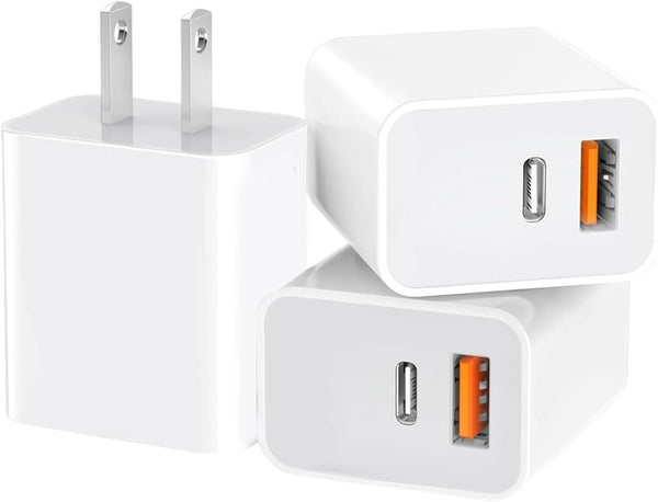4 Pack USB C Charger Block for iPhone and iPad