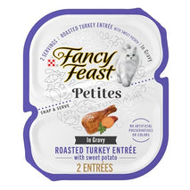 purina fancy feast petites with roasted turkey entrée wet cat food - 2.8 oz tubs - pack of 12