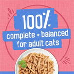 Purina Friskies Shreds With Salmon in Sauce Adult Cat Food (Pack of 24) 5.5 oz Cans