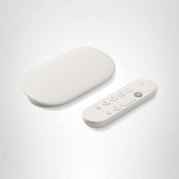 google tv streamer 4k porcelain remote voice search 32gb storage smart home control