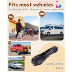 Rohent HD 1080P rear-facing baby car camera with 150° wide-angle lens, night vision, and adjustable display