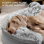 3.7 inch thickened orthopedic dog bed for extra large dogs with 28d egg-crate foam and removable cover