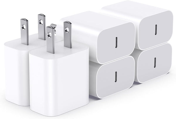 USB-C Charger Block for iPhone and iPad Charging Plug, 2-Pack Power Adapter