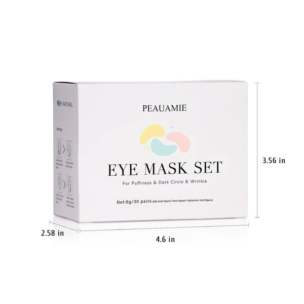Under Eye Patches with 24K Gold and Hyaluronic Acid for puffy eyes and dark circles skin care