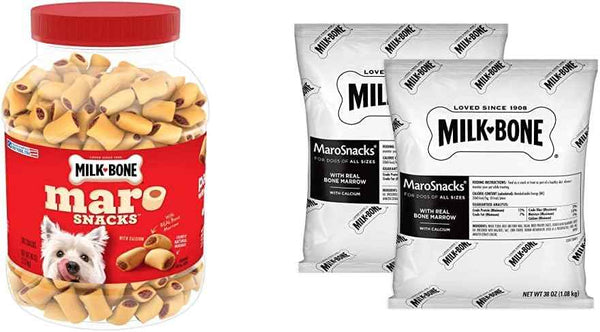 Milk-Bone MaroSnacks Small Dog Treats With Bone Marrow, 40 Ounce Container