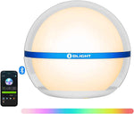 olight sphere smart night light, 75 lumens stepless dimming table lamp with remotely app control, magnetic rechargeable rgb ambient lighting