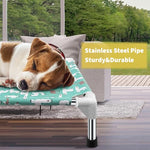 elevated-dog-bed-for-small-dogs-indoor-outdoor-use-with-soft-fabric-and-stainless-steel-frame