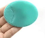 Silicone facial cleansing brush, 4 pack soft brush for deep cleaning, blackhead & acne pore care, gentle face exfoliator