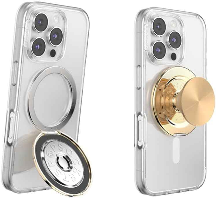 PopSockets Phone Grip with Expanding Kickstand, Adhesive Grip, Cute PopSockets - Blanc Fresh