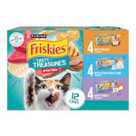 Purina Friskies Wet Cat Food Variety Pack, 5.5 Ounce, 12-Pack with Ocean Fish, Chicken, and Turkey Flavors