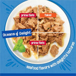 Purina Friskies Wet Cat Food Variety Pack - 40 Cans, 5.5 oz each, Oceans of Delight Flaked and Filets