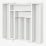 Bamboo Expandable Silverware Drawer Organizer for Kitchen Utensils and Storage